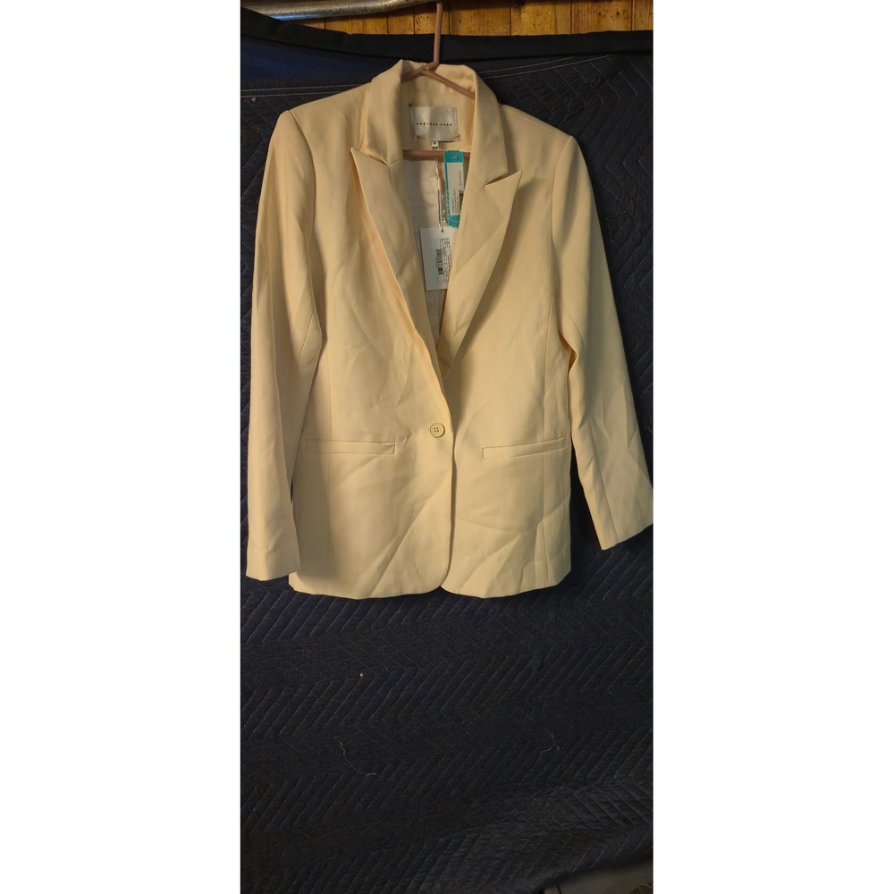 Endless‎ Rose Ivory Single Breasted Blazer Jacket CH1064J Womens Size M New